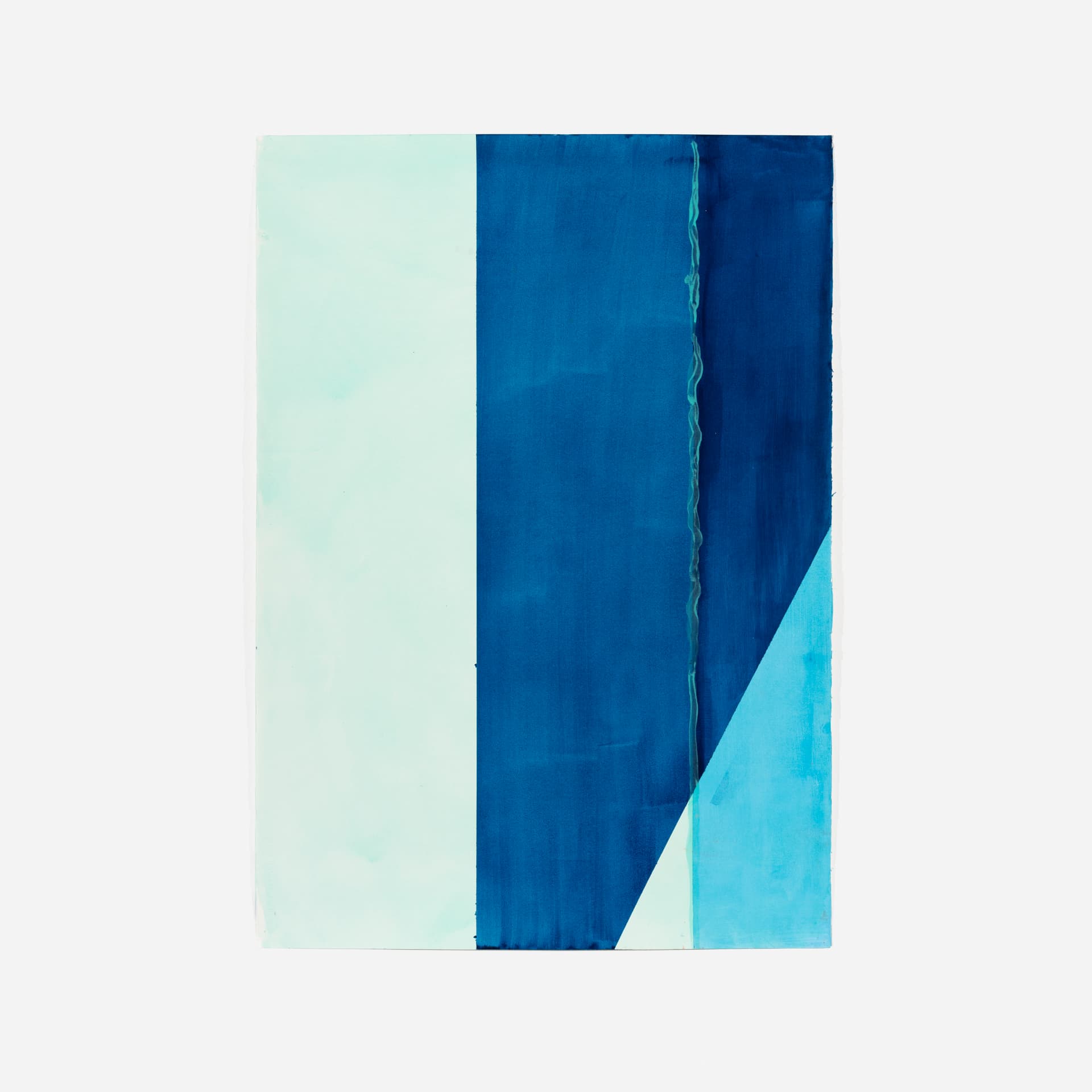 Prumo, menta e azul-cobalto
