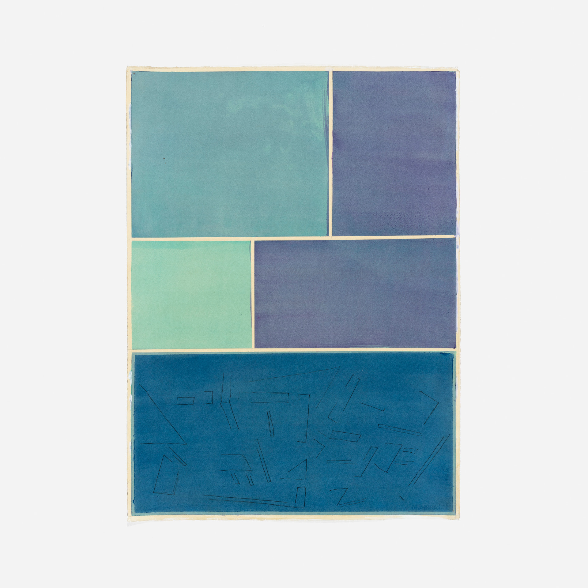 Estratos, verde, azul e violeta