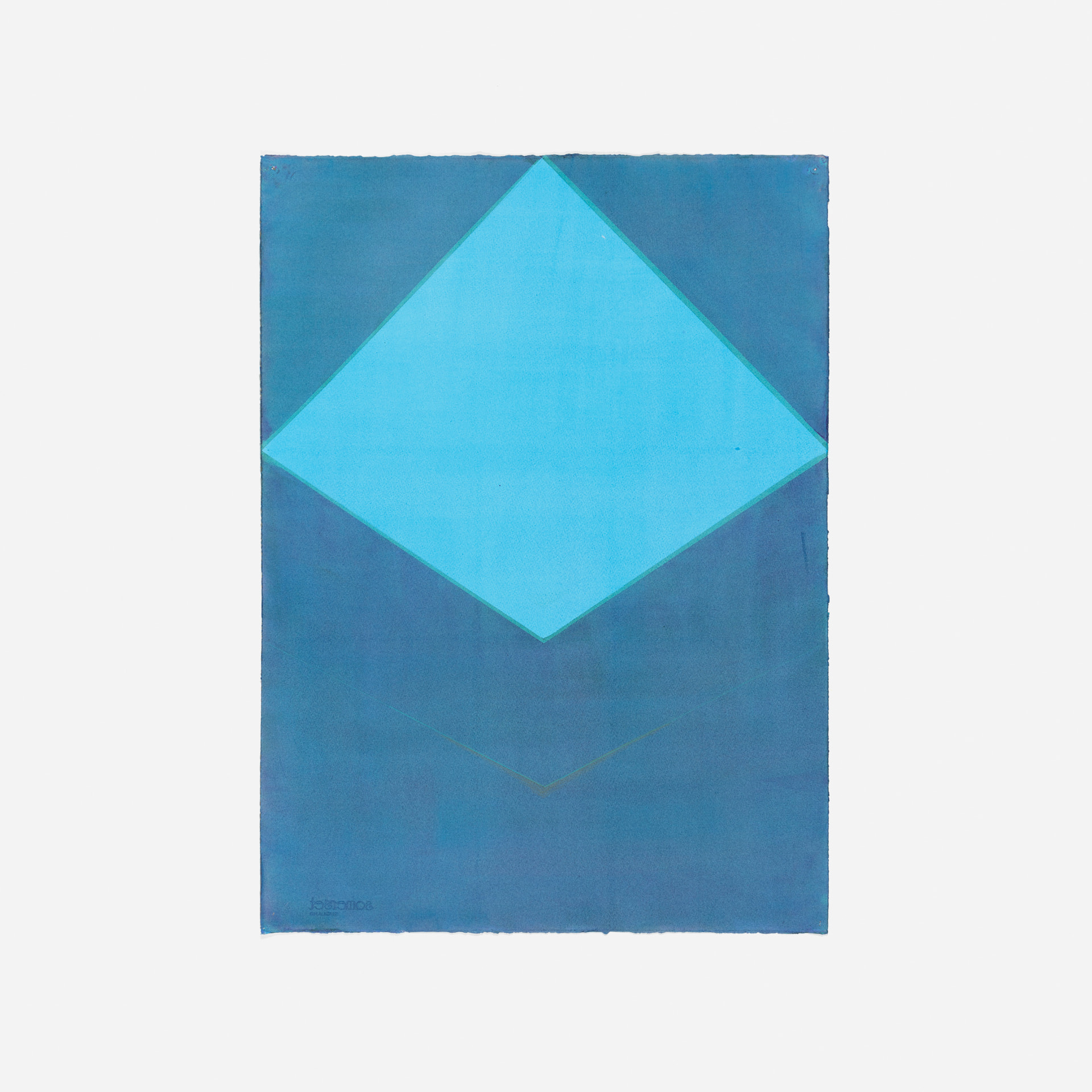 Losango Nocturno, azul-escuro e ciano
