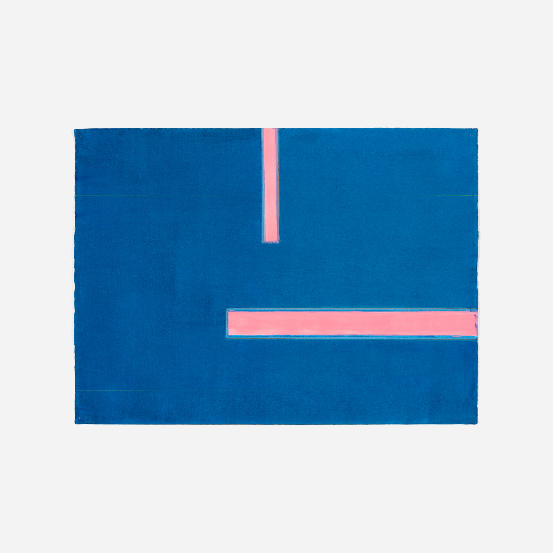 Duas Hastes, azul-cobalto e rosa