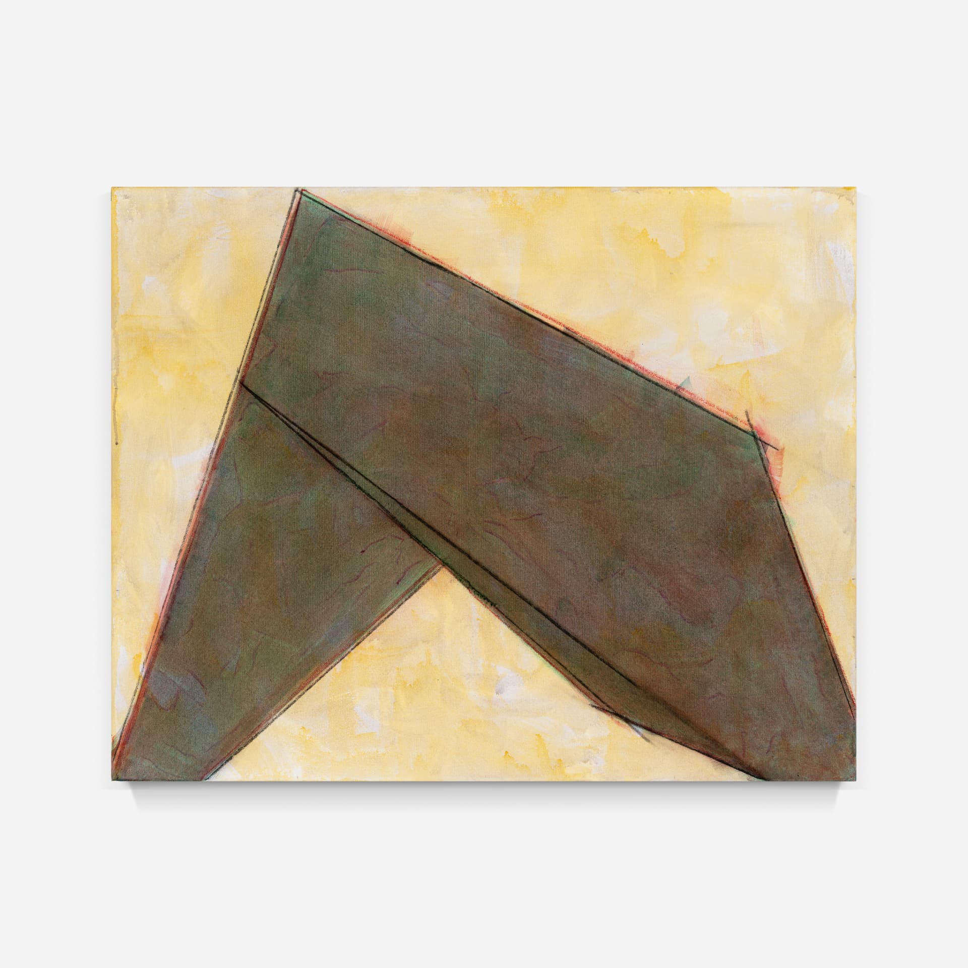 Meio-Dia, verde-oliva sobre amarelo